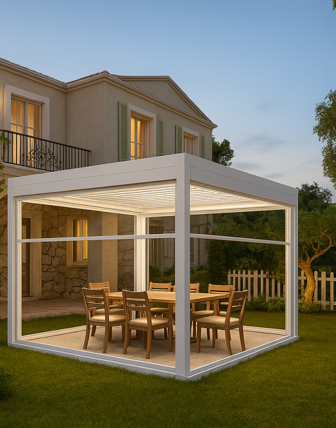 villa bioclimatic pergola